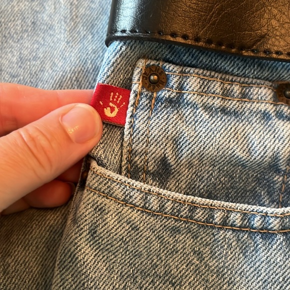 Vintage MuDD jeans size 11 with belt - Picture 2 of 11